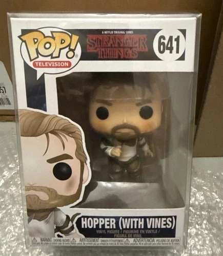 Funko Stranger Things Hopper (With Vines) #641 Pop! Vinyl Figure W/ Case Toy