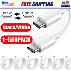 USB-C to USB C Type-C Fast Charging Data SYNC Charger Cable Cord 3/6/10FT lot
