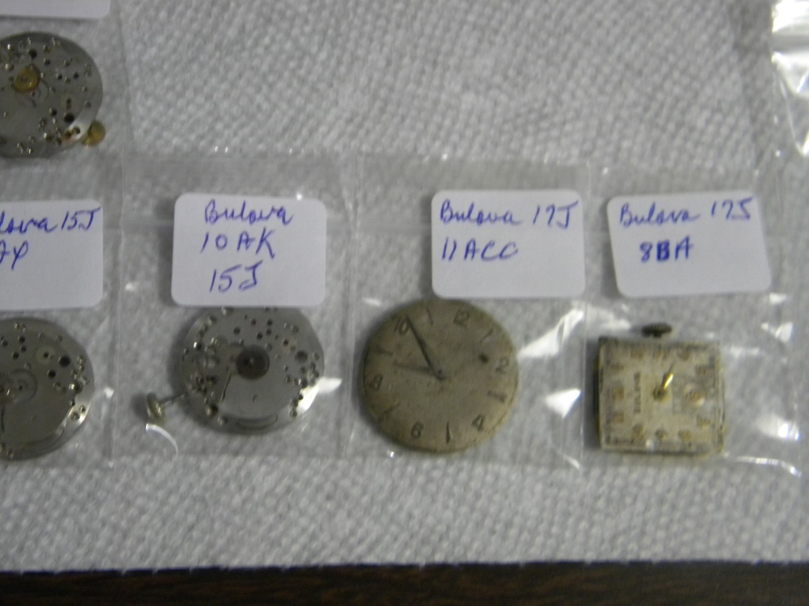 Lot Bulova Movements 10BT 10AX 10AK 11ACC 8BA 8AC 8AE 8AH & Partials for Parts