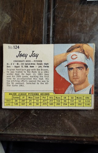 1962 Joey Jay #124