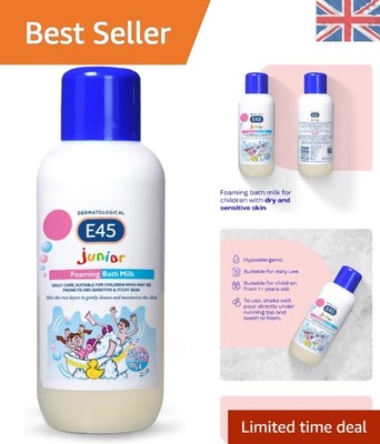 Beruhigen & befeuchten mit 500ml dermatologischer Bademilch für empfindliche Kinderhaut