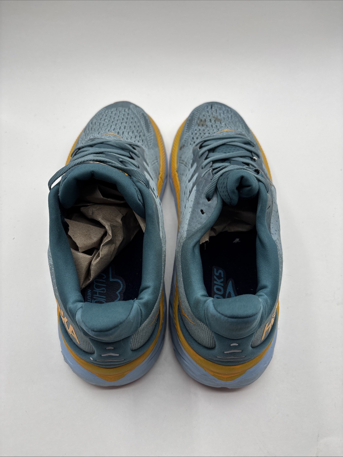 HOKA ONE ONE CLIFTON 8 MEN'S RUNNING SHOES  GOBLIN BLUE/ MOUNTAIN SPRING US 11 D thumbnail 12