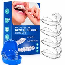 4X Mouth Guard Teeth Grinding Guard Dental Night Guard Custom Fit for Bruxism