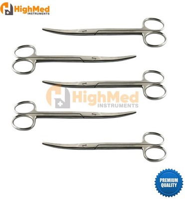 5 PCs Mayo Scissors Curved 6 Blunt Blunt Surgical Operating scissors set