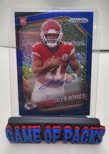 Jalen Royals 2025 Prizm FOTL Blue Shimmer Prizm Auto /25 #341 (RC)