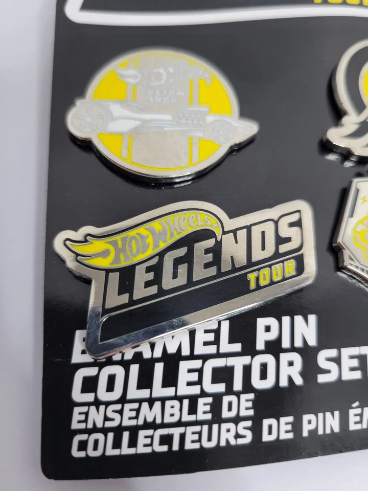 Juego de 4 pines esmaltados Hot Wheels 2020 Legends Tour Twin Mill & Rodger Dodger Foto 3 de 4