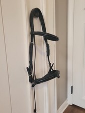 Nunn Finer Charlotte Dressage bridle size full/horse Black WITHOUT REINS 