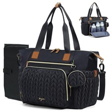 Diaper Bag Tote, Large Diaper Bags Waterproof, Hospital Bag for Labor Deliver...