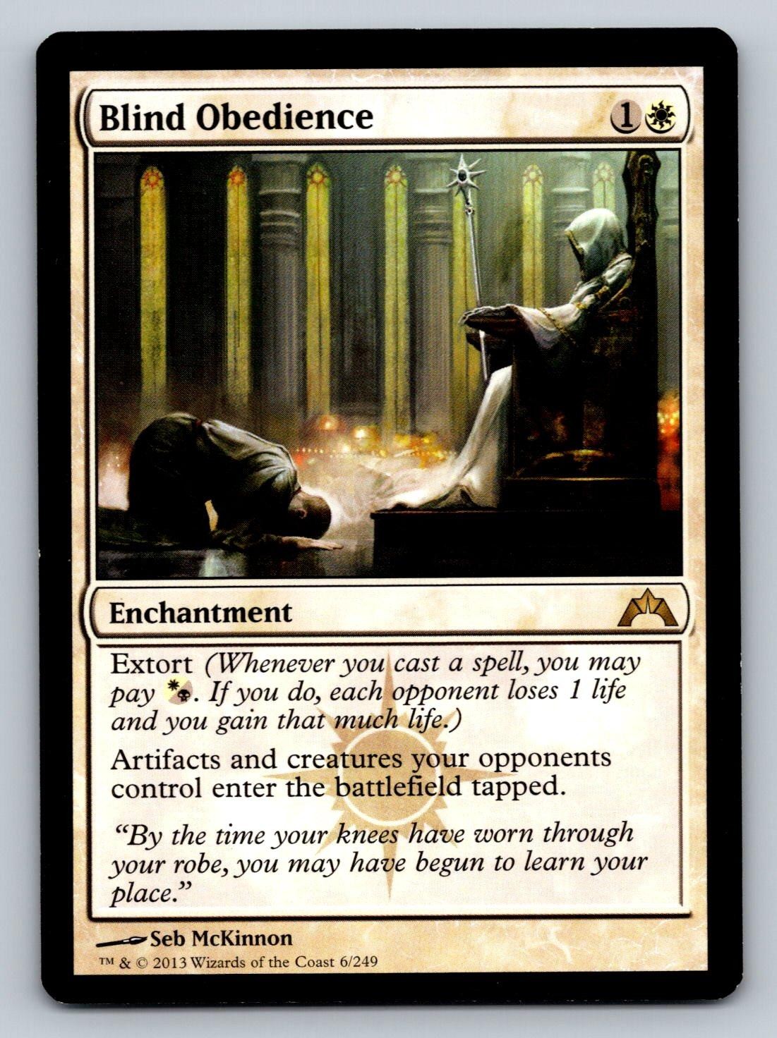 Blind Obedience Gatecrash 6 R NM Magic: The Gathering