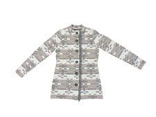 Pendleton Southwestern Cardigan Sweater Buttons Fringe Petite T Merino Wool