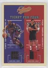 2002 Fleer Authentix Ticket for Four Vince Carter Tyson Chandler Paul Pierce n8q