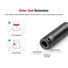TEKTON 6-Kant Steckschlüsselsatz 1/2 Zoll – 46-teilig Mit Schiene – Metrisch 10-32 Mm – SHD92207