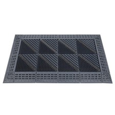 Shoe Brush Scraper - Door Scrubber Mat Outdoor Heavy Duty Boot Scraper with B...