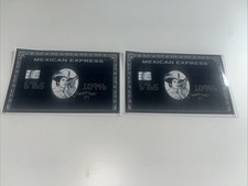 2 Mexican Express Print B  W Credit Card Skin / Wrap Decal Pre-Cut Sticker
