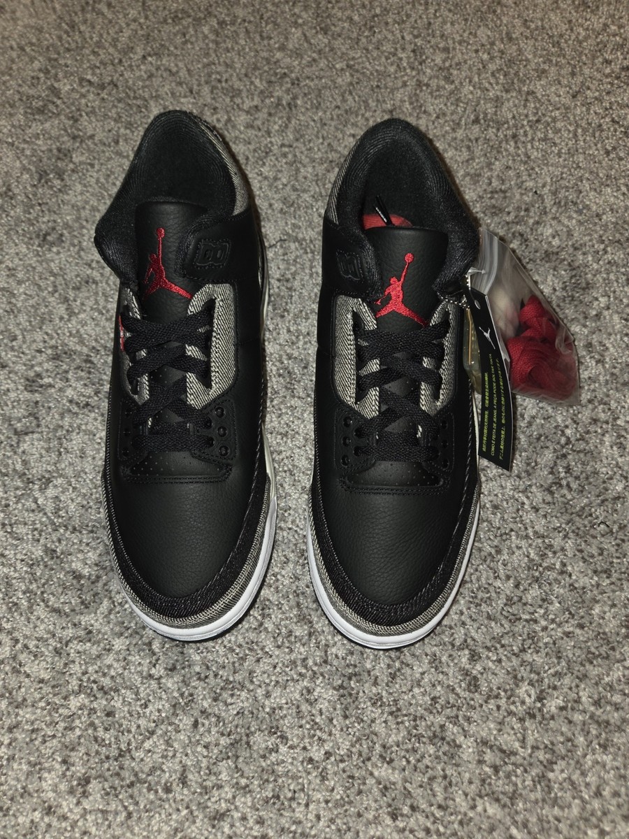 Size 8.5 - Levi's x Air Jordan 3 Retro SP Black Denim | eBay