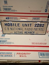 CB National Radio Patrol Vintage License Plate