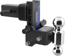 2.5 Receiver 5 Droprise Adjustable Tow Hitch Dual Ball Mount Trailer 19000lbs