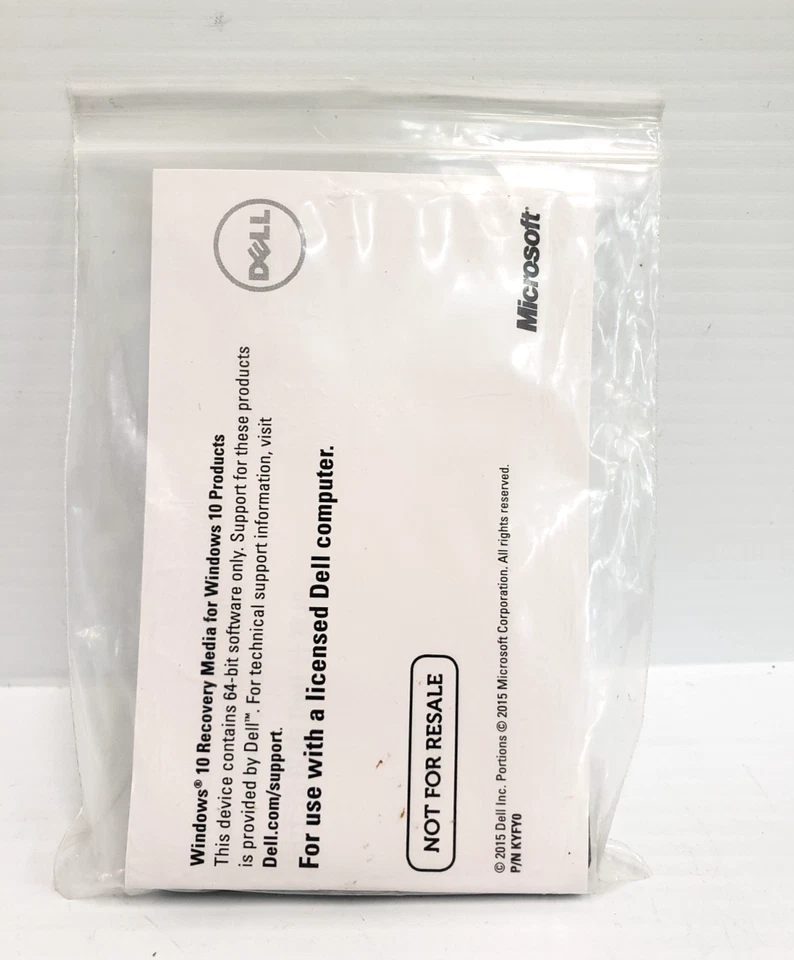 Dell Mentor Media Windows 10 Recovery Media USB Part VJ3VF_A00 0VJ3VF Black 8GB - Image 3 of 4