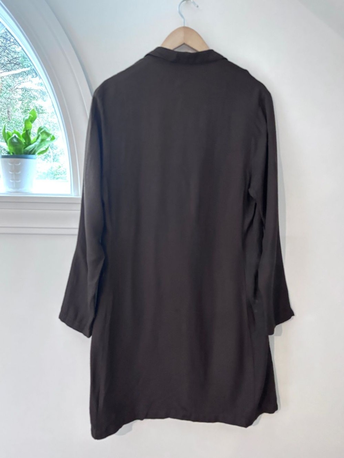 CP Shades Rare Vintage Brown Long Line Blazer Jacket Topper Car Coat Womens S image 6