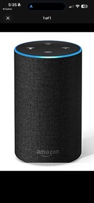 Amazon Echo (2nd Generation) Smart Assistant - Charcoal Fabric