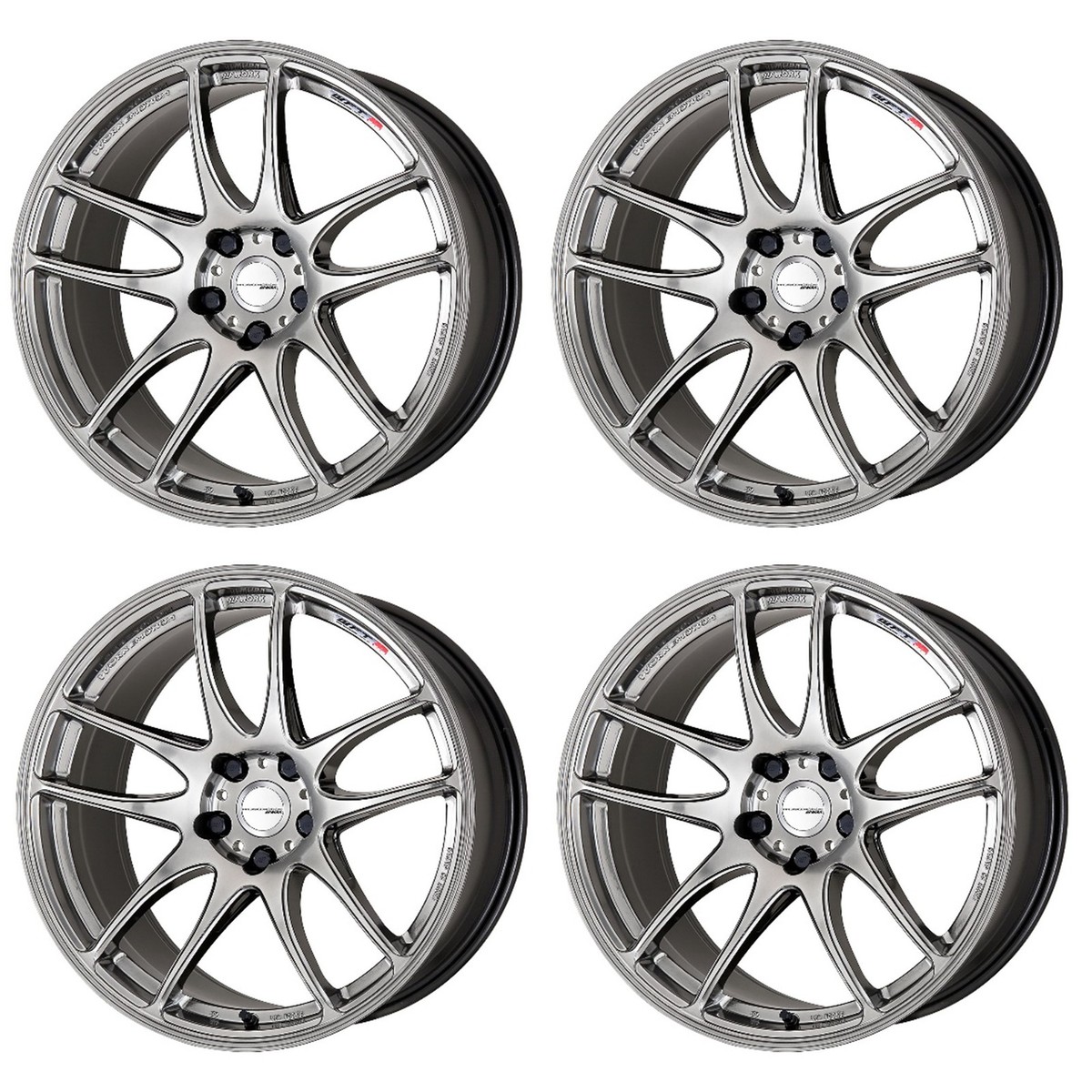 WORK EMOTION CR KIWAMI Wheels 18x9.5J+12 5x114.3 GlimSilver(GTS 