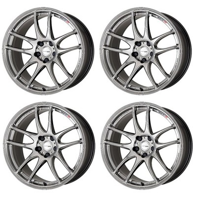 WORK EMOTION CR KIWAMI Wheels 18x9.5J+12 5x114.3 GlimSilver(GTS) [Set of 4]
