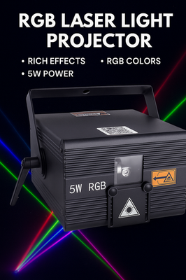 5W iOS Android App RGB Animation DMX iLDA Projector Laser Lights
