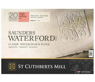 4x Saunders Waterford CP Surface Watercolor Paper Block 9x12 New 80 Sheets C3
