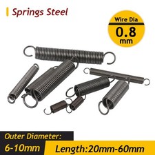 Extension Spring Spring Steel Small Dual Hook Tension Spring 0.8mm Wire Dia