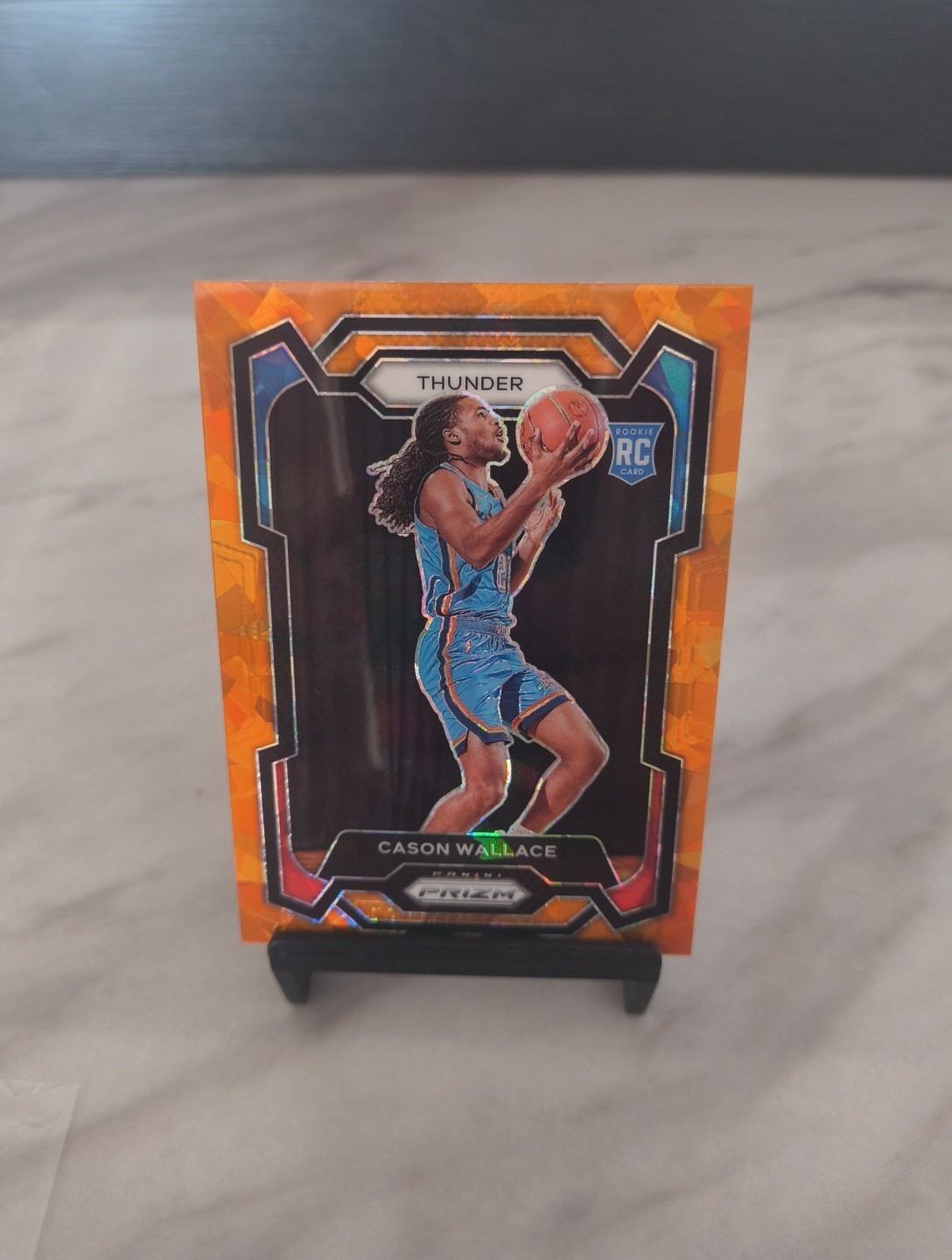2023-24 Panini Prizm - Cason Wallace #139 Orange Ice Prizm (RC)