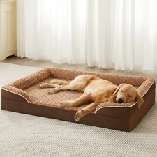 Dog Beds for Large Sized Dogs, Washable Orthopedic Dog Couch Sofa Bed with Wa...