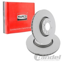2X Mapco Bremsscheiben 308Mm BelÜFtet Vorne Passend FüR Opel Adam Astra Corsa ME