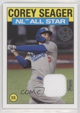 2021 Topps 1986 Topps All-Star Baseball Relics Corey Seager #86ASRCS 2k3