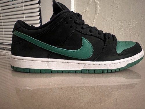 Nike Dunk Low Black Green Men's Low Top Skateboarding Shoes Skateboarding