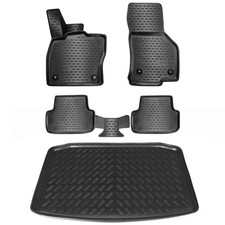 Elmasline 3D rubber mats & trunk tray set for Seat Ateca from 2016 floor mats