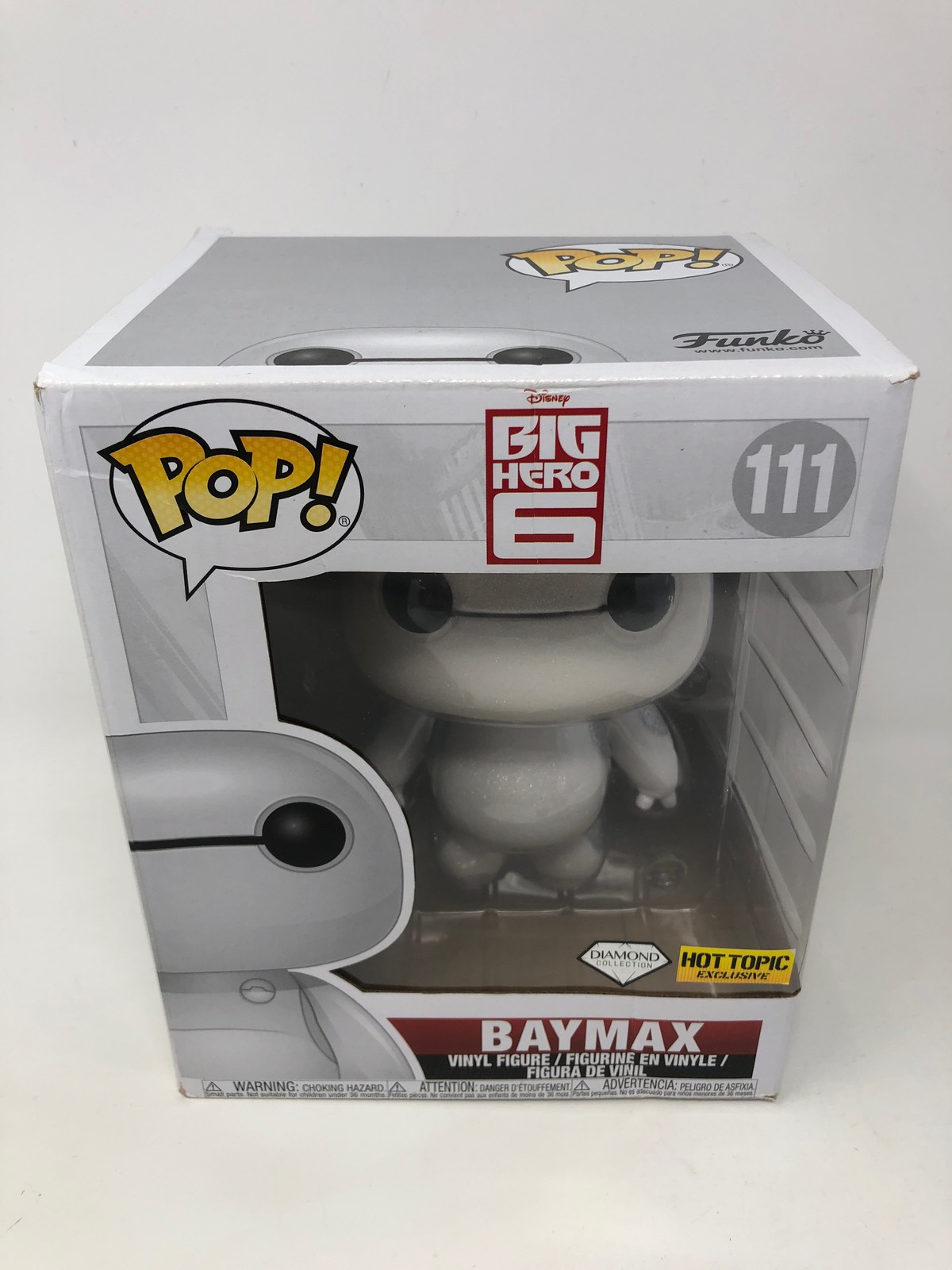 Baymax Supersized &Amp; Diamond Glitter #111 Damaged Box See Pics