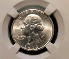 1936 P Washington Quarter, PGA MS66