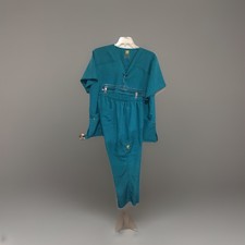 Four Way Womens Scrubs Set Stretch Wonder Winks BrandTeal 3xxl
