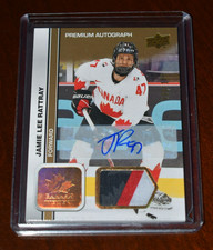 2023-24 Upper Deck Team Canada Juniors Patch Autographs Jamie Lee Rattray 98/175