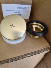 Crosswater MPRO Universal Brushed Brass Basin Click-Clack Waste