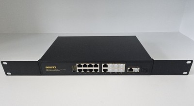 OOSSXX PoE Ethernet Switch, 16 PoE Ports, Gigabit Uplinks, rack mount brackets