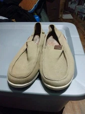 Olukai Manoa Sz 11Men’s Canvas tan /rubber Sole