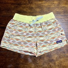 Patagonia Costa Rica Baggies Girls Sz M Swim Trunks Shorts Summer Beach NWOT