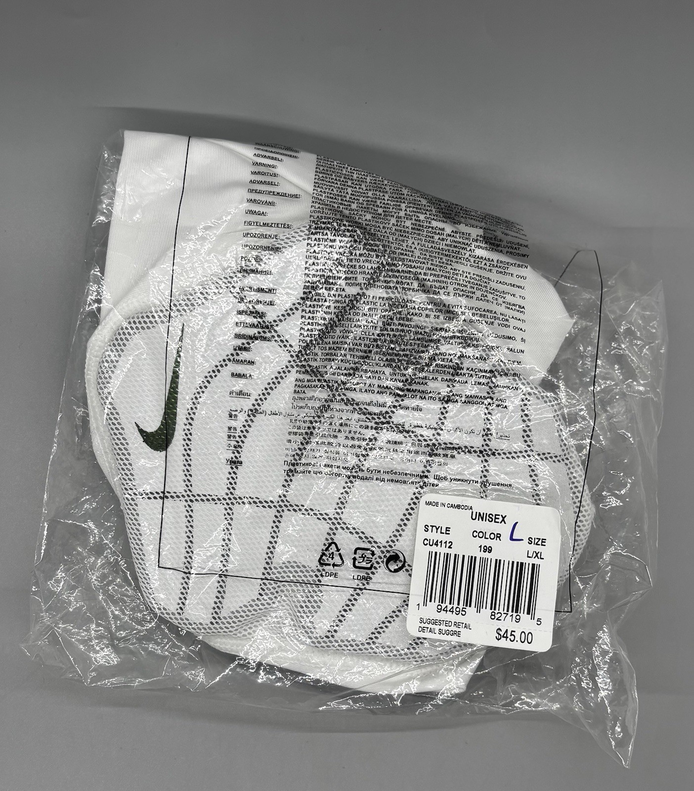 OREGON DUCKS PE Team Issued WHITE Nike Pro Hyperstrong Padded LEFT Sleeve L/XL thumbnail 5