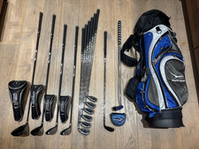 MD Golf Blackhawk Platinum Full Golf Clubs Set + Golf Stand Bag Mens RH Regular