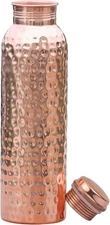 100% Pure Copper Water Bottle for Drinking – Extra Large 34 Oz Wide Mouth
