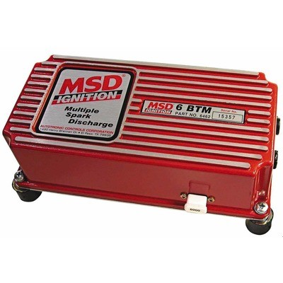 MSD Ignition 6462, One Ignition Box 6 BTM Analog CD Ignition Red Aluminum