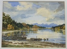 Stirling Gillespie  Loch Fad Bute Arran Watercolour Scottish Islands West Coast