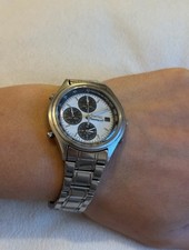 Seiko Panda Chronograph Men's Watch Vintage Beautiful Watch Working Rare