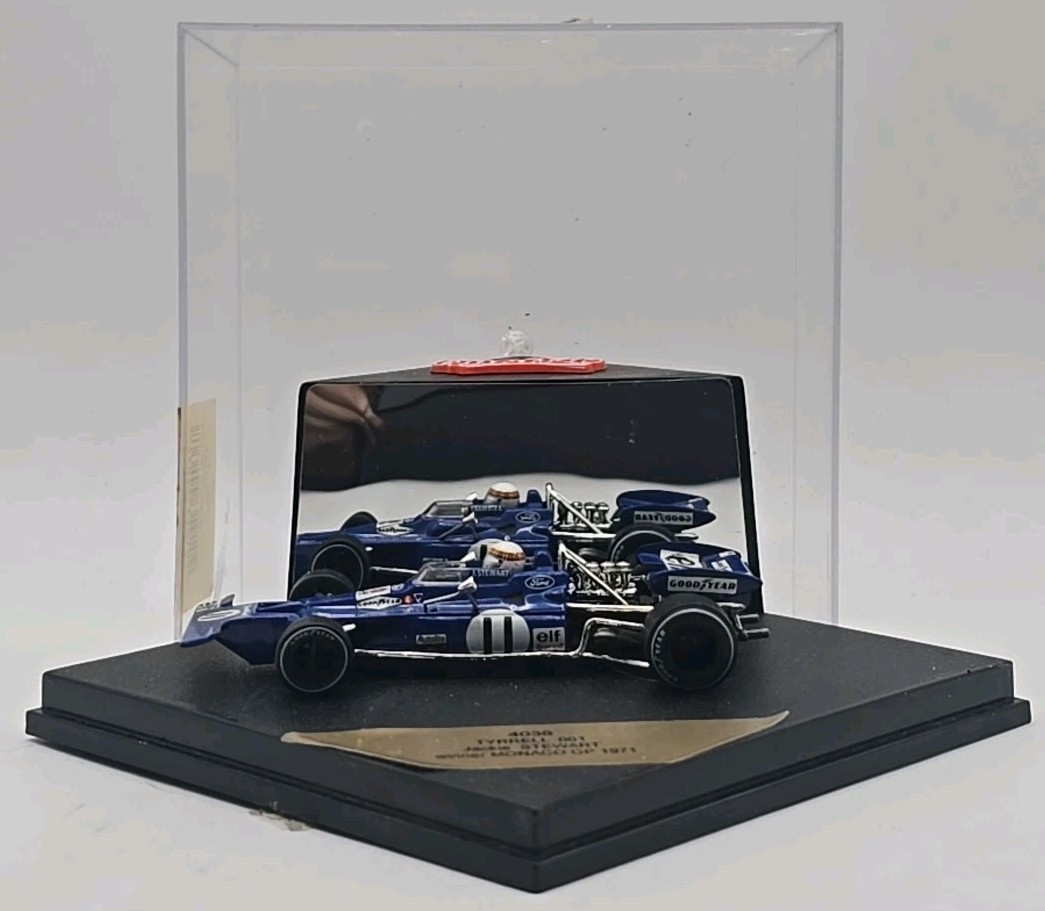 Quartzo 1/43 4036 F1 Tyrrell 001 Winner Monaco GP 1971 Jackie Stewart Model MIB